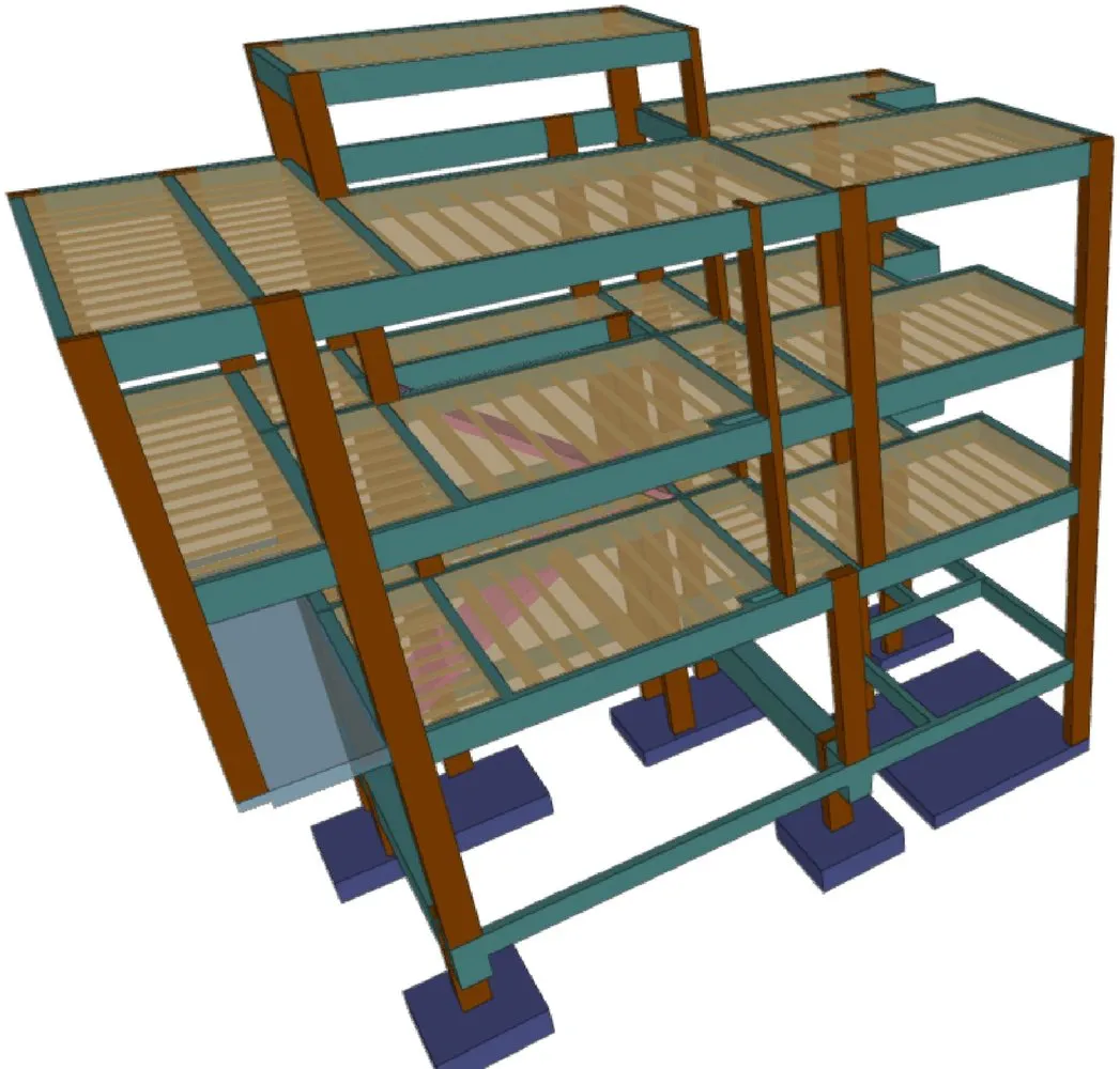Compatibilização 3D de estrutura e instalações de edifício